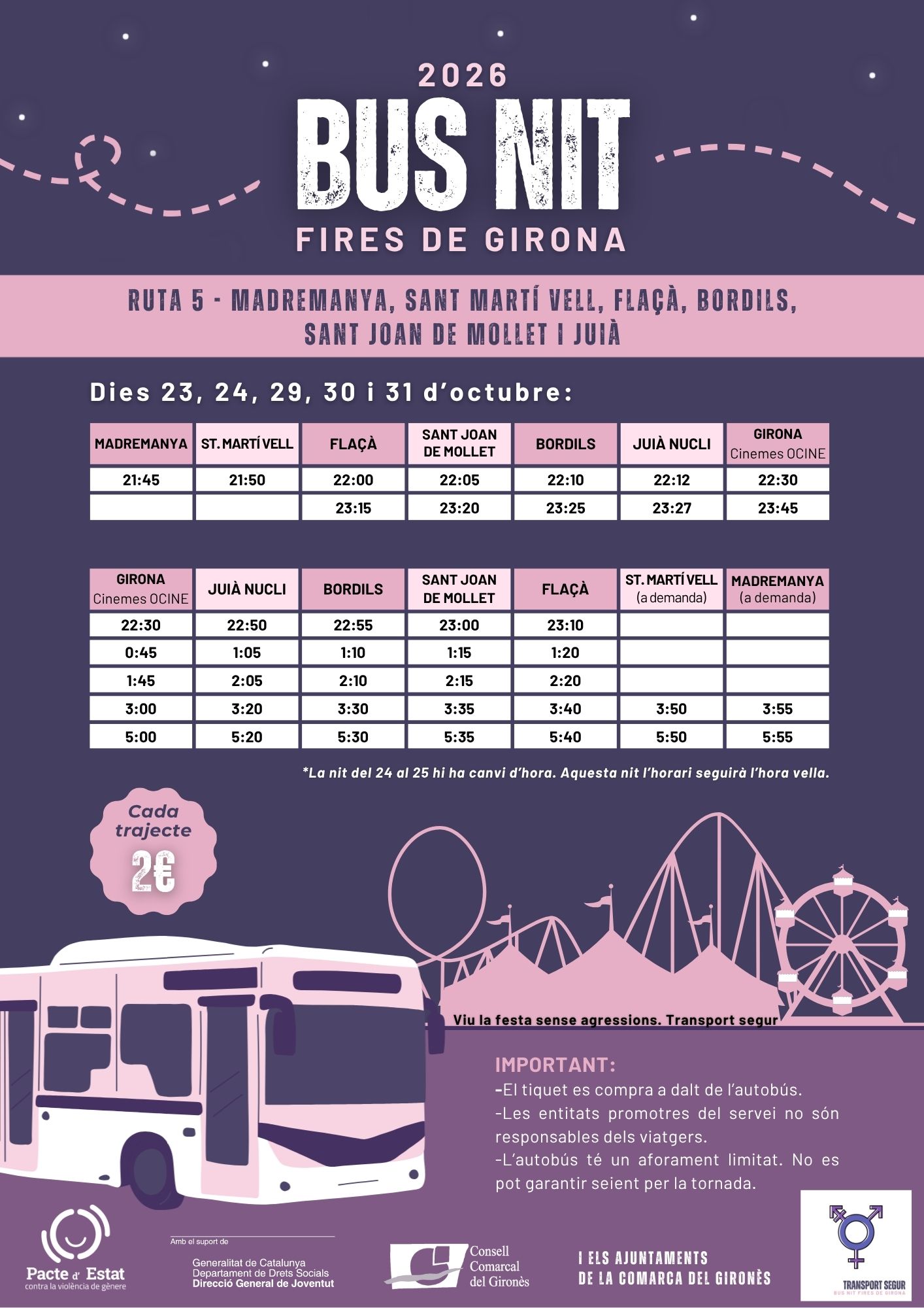 BUS NIT – Fires Girona 2026