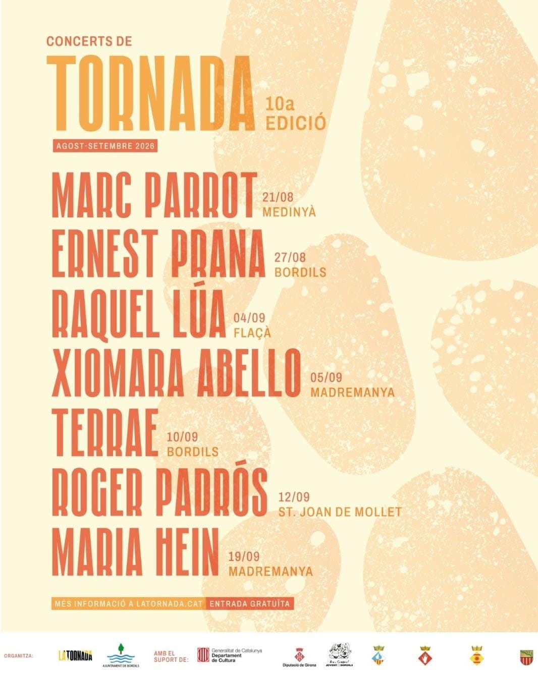 Concerts de tornada 2026