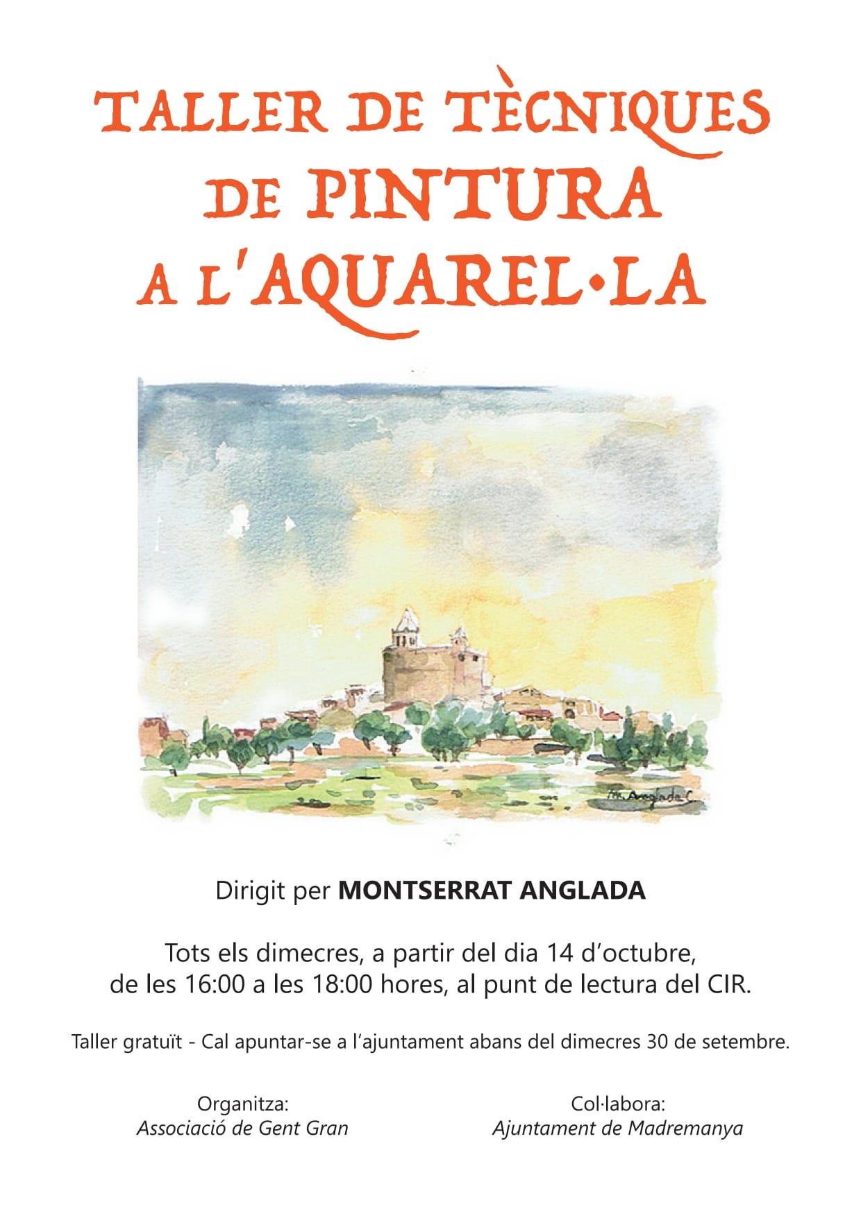 TALLER DE TÈCNIQUES DE PINTURA A L'AQUAREL·LA